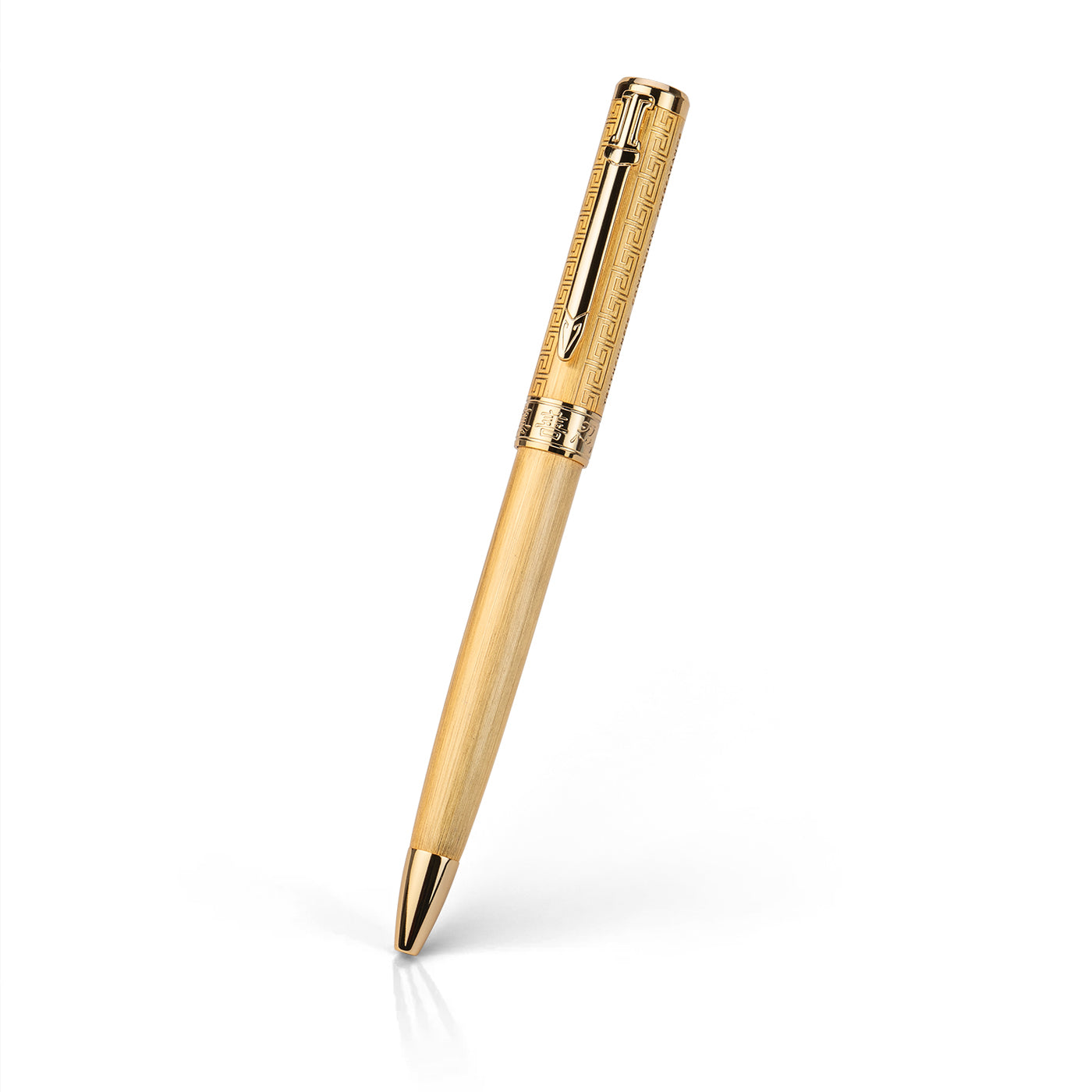 Zhen Shan Ren Wondrous Pen Classic Gold Front View | Shen Yun Collections