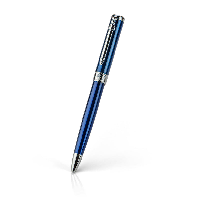 Zhen Shan Ren Wondrous Pen Navy Front View | Shen Yun Collections